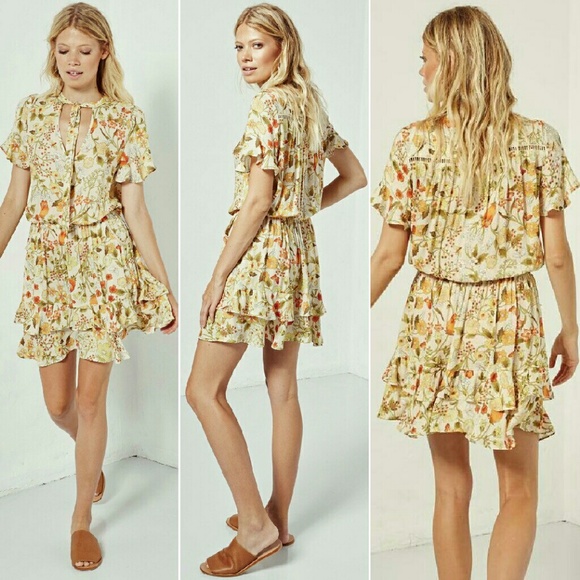 New spell designs sayulita mini dress sunflower XS - Picture 2 of 7